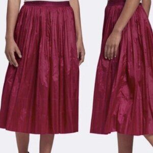 Adidas Metallic Pleated Skirt berry M
